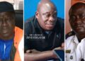 Composite image of suspended Liberia National Police officers involved in Bong County traffic and burglary misconduct
