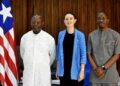 Liberia Foreign Ministry officials and British Embassy Deputy Chief of Mission Joanna Mark Reiter at UNSC training session in Monrovia ahead of Liberia’s 2026 membership