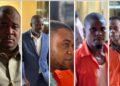 Former Speaker J. Fonati Koffa and co-defendants in Capitol arson case appear in court as trial is delayed over late prosecution evidence.