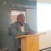 LNBA President Cllr. Bornor M. Varmah delivers opening remarks at the Liberia National Bar Association reform retreat in Buchanan