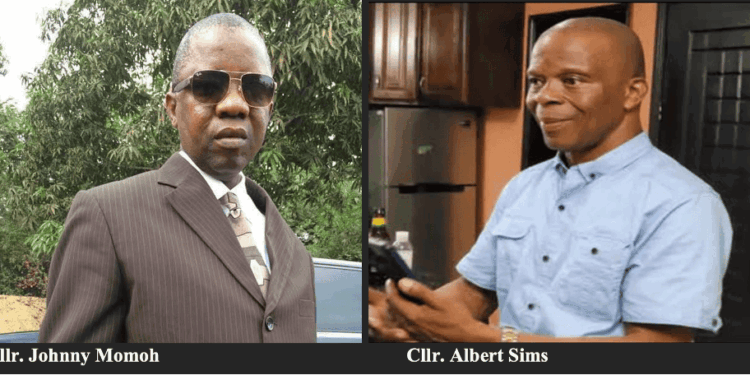 Cllr. Johnny Momoh, one of the lawyers accused in the $750K bond dispute. Cllr. Albert Sims, lawyer facing investigation over alleged fraudulent bond.