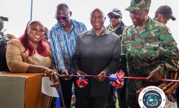 President Boakai commissions the newly renovated Camp Grant Military Barracks in Sanniquillie, Nimba County, pledging stronger support for the Armed Forces of Liberia