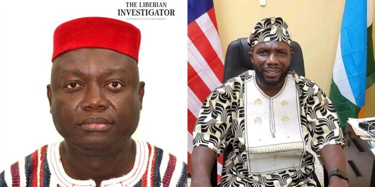 Liberian lawmakers Jacob C. Debee and Dorwoan Gleekia express concern over Burkinabé nationals encroaching on community lands in Grand Gedeh and Nimba