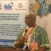 Liberia Revenue Authority Commissioner General James Dorbor Jallah delivers keynote remarks at the launch of NaFAA’s Fisheries Information Management System in Monrovia.