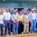 ECOWAS Parliament delegates, LDEA officials, and security personnel pose during a high-level visit to the Liberia Drug Enforcement Agency headquarters in Monrovia.