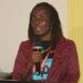 Madam Elizabeth Gbah Johnson, ActionAid Liberia County Director, addresses stakeholders on illicit drug response