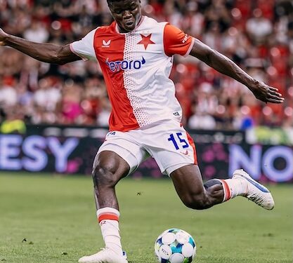 Liberia’s Emmanuel Fully in action, tipped as the national team’s long-term left-back solution ahead of World Cup qualifiers