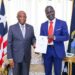 EPA Executive Director Dr. Emmanuel K. Urey Yarkpawolo presents Liberia’s draft carbon policy to President Joseph Nyuma Boakai at the Executive Mansion.