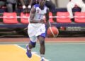 Liberia U-16 basketball player dribbles during a game as the nation prepares for the 2025 Afrobasket in Kigali, Rwanda.