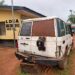 An abandoned LDEA vehicle sits at the Gbarnga office as Bong County drug enforcement officers struggle without transport or logistics.
