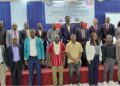 Group photo of Governance Commission, government officials, and partners at Monrovia policy dialogue on sustainable urban governance reform
