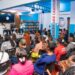 First Lady Kartumu Yarta Boakai launches 75 scholarships for Liberian health workers during a forum at the A.M. Kyne Collegiate Resource Center in Monrovia