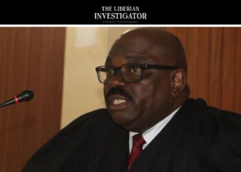 Judge Roosevelt Z. Willie presides in court amid growing calls for his recusal from the Capitol arson case in Liberia