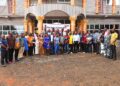Group photo of journalists and officials from the Press Union of Liberia and Liberia Revenue Authority during a two-day tax reporting training in Kakata, Margibi County.