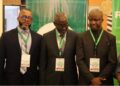 Clarence Massaquoi and West African telecom leaders pose at ECOWAS Free Roaming launch in Monrovia, highlighting regional mobile cost reforms for Liberian travelers.