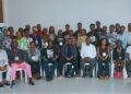 Participants at the Liberia Network Operators Group launch in Paynesville, focusing on internet infrastructure, cybersecurity, and technical training.