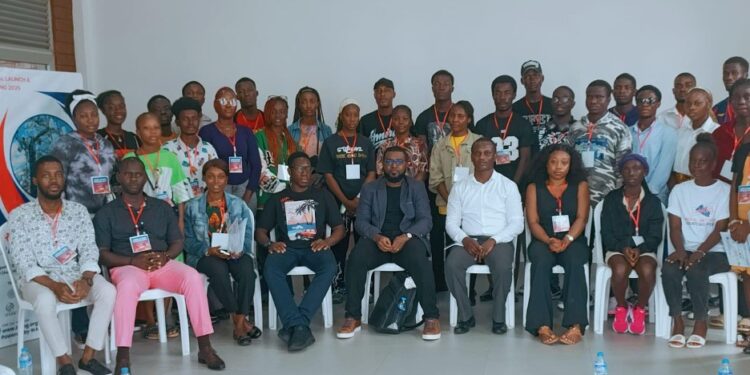 Participants at the Liberia Network Operators Group launch in Paynesville, focusing on internet infrastructure, cybersecurity, and technical training.