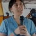 Pro-Life Global Vice President Melenie S. Sharp addresses Liberian students during a pro-life advocacy training in Brewerville.