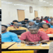 PPCC Executive Director Bodger Scott Johnson speaks at a training session as dozens of Liberian business owners attend an e-procurement awareness workshop in Monrovia.