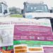 Toyota Land Cruiser vehicles and motorbikes donated by Plan International Liberia to support the Liberia Women Empowerment Project’s outreach in rural communities.