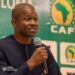 LFA President Mustapha Raji speaking at a press conference announcing increased league prizes and First Division expansion