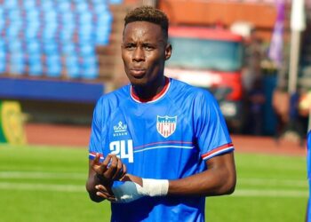 Liberia defender Sampson Dweh pictured in Lone Star jersey before injury ruled him out of 2026 World Cup qualifiers