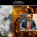 Liberia’s shisha ban debate: hookah smoke pictured alongside portraits of Fonati Koffa and Robert H. Pyne Jr., who raised concerns about black market risks and importers’ losses