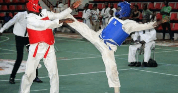 Liberia Taekwondo Federation president Master Junior Pewee Russiann speaking on the need for government support to revive the sport