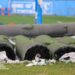 Rolled artificial turf handed over by LFA for installation at Grand Cape Mount County’s Momo Taweh Sports Pitch