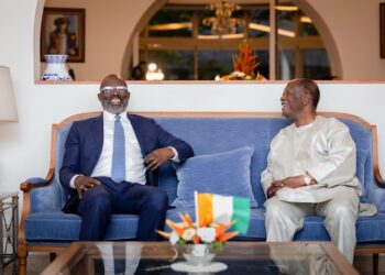 Former Liberian President George Weah and Ivorian President Alassane Ouattara meet in Abidjan to discuss regional economic challenges and reaffirm bilateral ties.