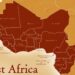 Map of West Africa highlighting countries participating in the ECOWAS Free Roaming mobile agreement.