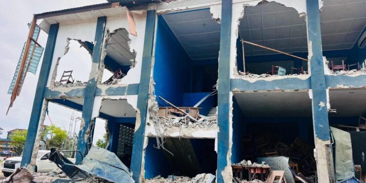 Liberia police enforce court eviction at CDC headquarters in Monrovia after legal ruling
