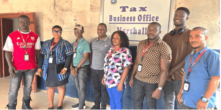 LRA staff at the Marshall Tax Business Office participate in training on Liberia’s new digital tax payment system