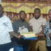 LDEA officers display confiscated Methcathinone after arresting four men at Bo Waterside in Liberia.