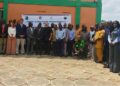 Group photo of Liberian government officials, lawmakers, and development partners at the national carbon policy dialogue in Ganta, Nimba County