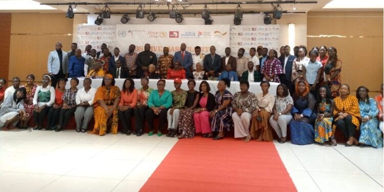 roup photo of participants at AWLN Liberia’s dialogue in Monrovia promoting positive masculinity to advance women’s leadership and gender equality