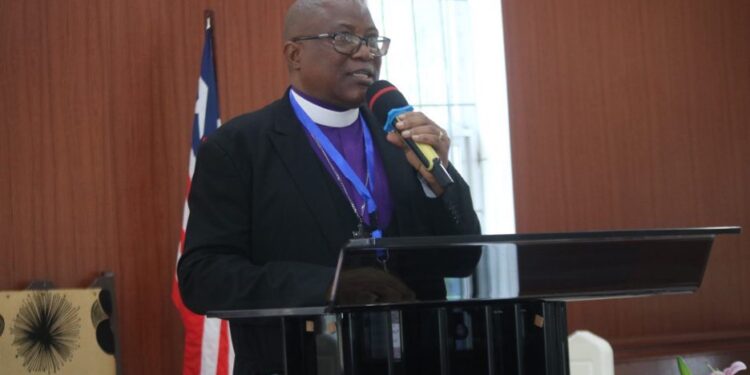 Bishop Samuel J. Quire Jr. of the United Methodist Church in Liberia speaks after returning from Angola, where the 2025 Africa College of Bishops met.