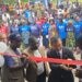 Fishmongers and officials at the ribbon-cutting ceremony for the Japanese-funded FAO fisheries processing facility in Little Bassa, Grand Bassa County
