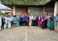 Liberia Revenue Authority Customs Commissioner Saah Saamoi with regional delegates at the IMF-AFRITAC West 2 training workshop in Monrovia on post-clearance audits.