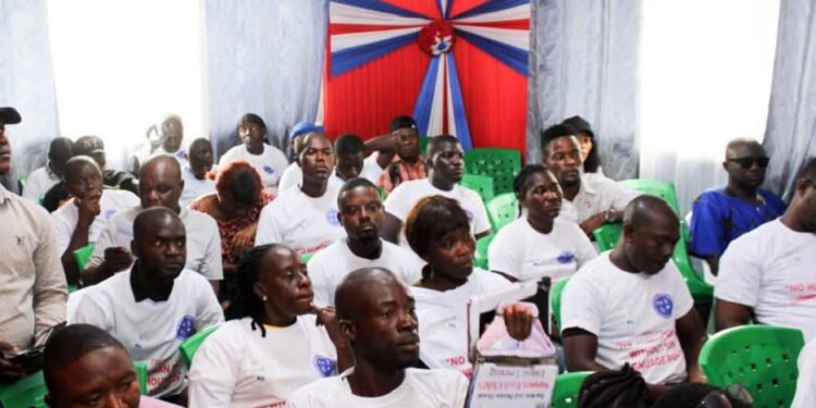 Panelists at Liberia’s Deaf Awareness Week event, including Speaker Richard Nagbe Koon and NCD Executive Director Samuel Dean Sr., discuss the importance of sign-language inclusion and disability-friendly policies to ensure accessible democracy in Liberia.