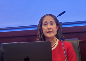 University of Liberia President Dr. Layli Maparyan testifies before the Senate on urgent $500K funding request