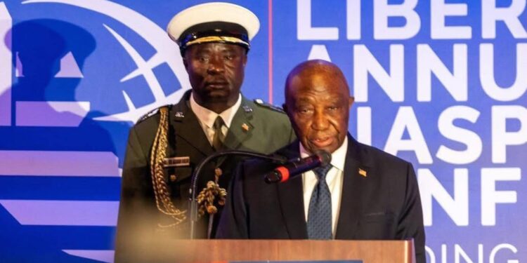 President Joseph Nyuma Boakai addresses the 2025 Liberia Diaspora Annual Conference in Washington, calling on Liberians abroad to “move from sentiment to action” and partner with government on reforms, skills and investment