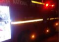fire truck at the scene