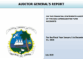 Cover page of the Auditor General’s Report on Liberia’s 2024 Consolidated Fund Accounts, used in a fact-check about Finance Minister Augustine Ngafuan’s claims.