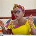 Gender Minister Gbeme Horace-Kollie announcing the launch of $137,000 in women’s livelihood grants under the Liberia Women Empowerment Project in Monrovia.