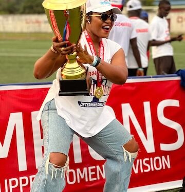 Determine Girls Football Club president Madam Weah suspended by the Liberia Football Association over alleged ethics violations