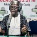Former Margibi County Superintendent John Buway speaking on a radio program after being nominated Deputy Managing Director for Administration at the Liberia Airport Authority.
