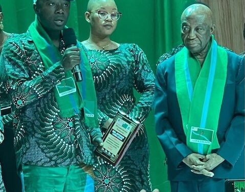 efferson Koijee alongside CDC members at a political event, accusing the Boakai administration of “economic terrorism” through the Liberia Petroleum Refining Company