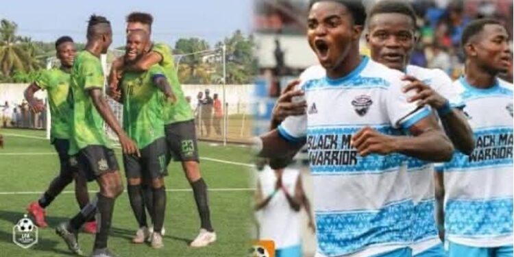 Liberian clubs FC Fassell and Black Man Warrior players preparing for decisive CAF away matches