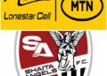 Logos of Lonestar Cell MTN and Shaita Angels Football Club, partners in a new 2025–26 sponsorship deal in Liberia’s Upper Women’s League